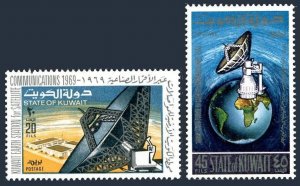 Kuwait 477-478, MNH. Mi 471-472. Earth Station for Satellite Communications.1969