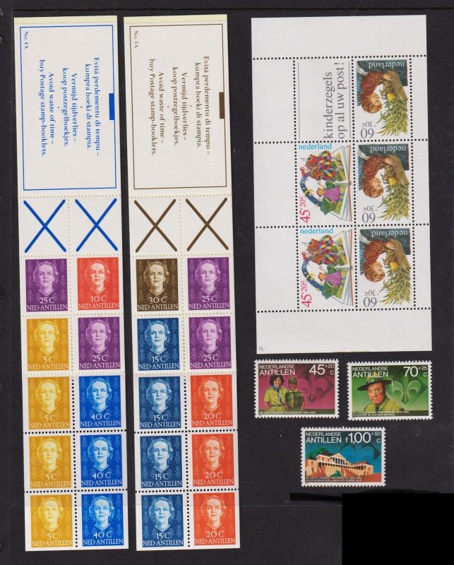 Netherlands Antilles - Useful group of Mint, NH stamps - see 2 scans