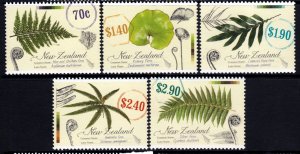 New Zealand 2013 Ferns Complete Mint MNH Set SC 2445-2449