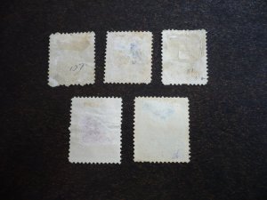 Stamps - Canada - Scott# 43-47 - Used Part Set of 5 Stamps