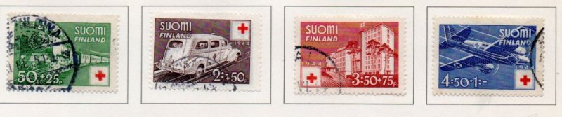 Finland Sc B60-63 1944 Red Cross stamp set used