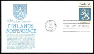 U.S. 1334 Finland FDC (Anderson)