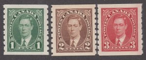 Canada #238-240 Mint Set