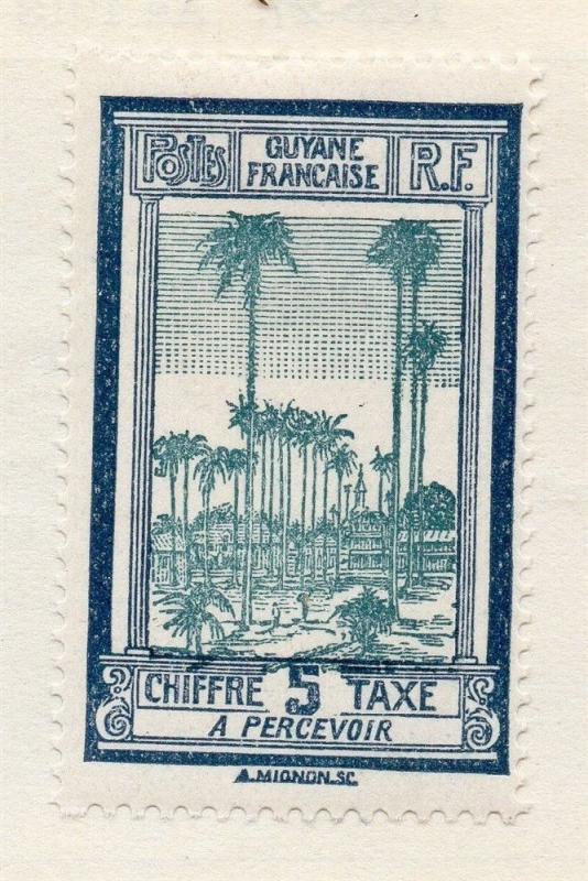 French Guiana 1920s Early Issue Fine Mint Hinged 5c. 105920