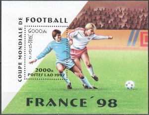 B0958 1997 Laos Sport Football World Cup France 1998 1Bl Mnh