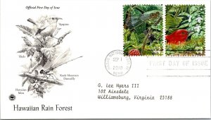 FDC 2010 SC #4474 Hawaiian Rain Forest - Hawaii Nat'l Park, Hi - Pair - J3047