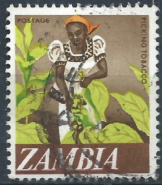 Zambia 1968 - 10n Decimal Definitive - SG134 used