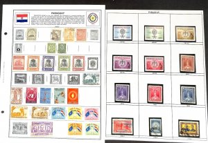 Paraguay Stamp Collection on 18 Harris Pages, 1908-1978 (BI)