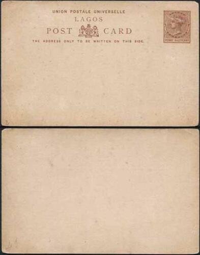 Lagos QV 1/2d Postcard mint 