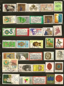 Germany Collection of 70 Different 1970's-1980's Commemorative Used...