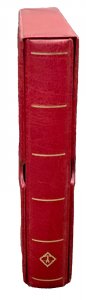 Lighthouse Padded RED Excellent DE 13 Ring Stamp Album with Slipcase - USED