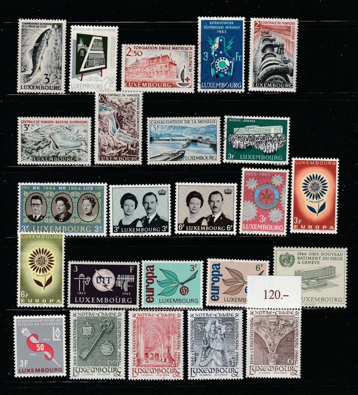Luxembourg Collection A - 4 Scans - All the stamps are in the scans.