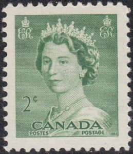 Canada 1953 MNH Sc #326 2c Queen Elizabeth II Karsh Portrait