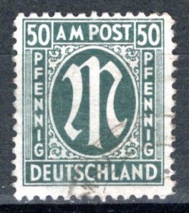 Germany AM Post Scott # 3N17, used