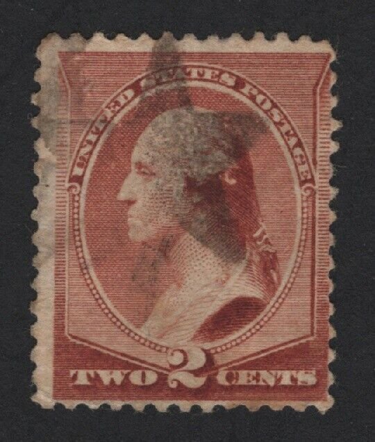 United States USED Scott Number 210  FANCY CANCEL  F-VF #5  - BARNEYS 