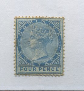 Dominica QV 1877 4d mint no gum