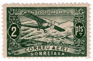(I.B) Andorra Postal : Air Mail 2P