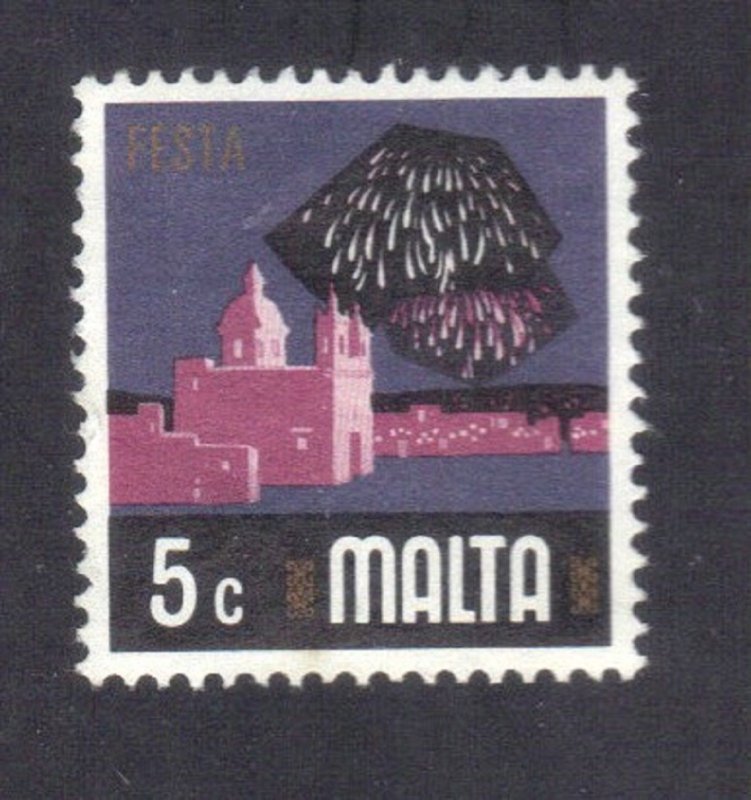 MALTA SCOTT #463 USED 5c 1973