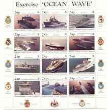 British Indian Ocean Territory 1997 Ocean Wave sheetlet c...