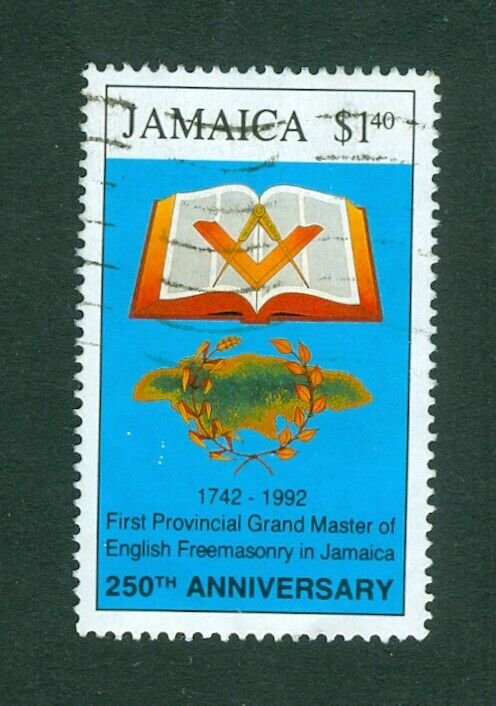 Jamaica. 1992. English Freemasonry in Jamaica 250 Year. 1$. Cancel.