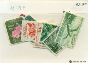 NORFOLK ISLAND #29-41, Mint Hinged, Scott $52.20