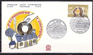 France, Scott cat. 1607. Energy Conservation issue. First day cover. ^