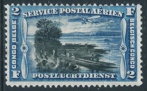 Belgian Congo, Sc #C3, 2fr MH