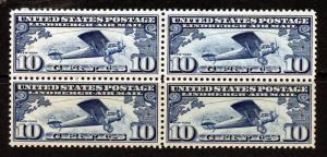 U.S. Scott C10 Lindbergh Issue Airmail Block Unused