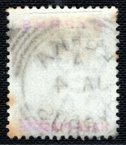 CYPRUS QV Postmark *LEFKA* Scarce SQUARED CIRCLE Superb Strike ½p Stamp LGREEN57