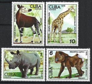 1978 Cuba 2347-2350 Fauna