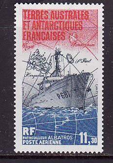 French Southern Antarctic Terr.-Sc#C83-Unused NH airmail set-Ships-Maps-Patrol B