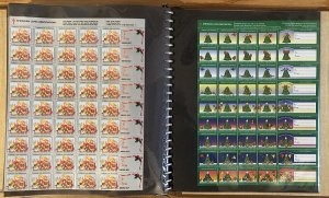 38 Different MNH Christmas Seal Sheets in album - See all scans - Free Ship