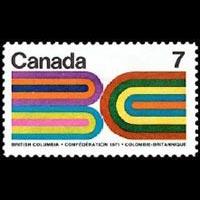 CANADA 1971 - Scott# 552 BC Entry Set of 1 NH