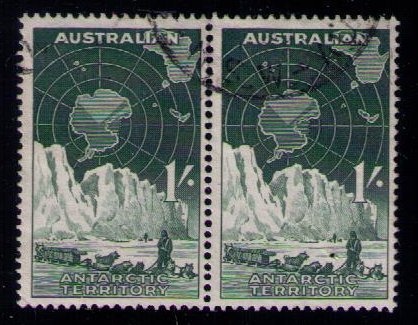 Australian Antarctic Territory (1957) Scott # L3, used, pair