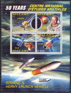 Malawi 2012 Space Satellites (I) Sheet MNH