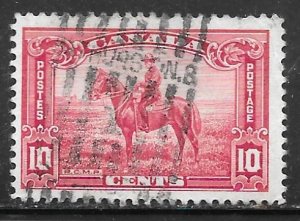 Canada 223: 10c Mounted Police, Bar issue, used, F-VF