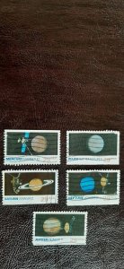 US Scott # 2568-2577; Ten 29c used Space issue from 1991; F/VF centering