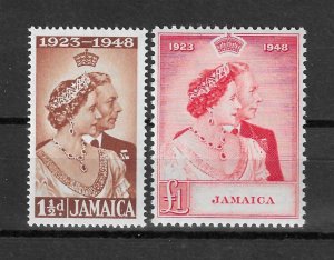 JAMAICA 1948 SG 143/4 MNH Cat £29.30