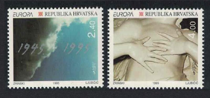 Croatia Europa Peace and Freedom 2v 1995 MNH SG#350-351