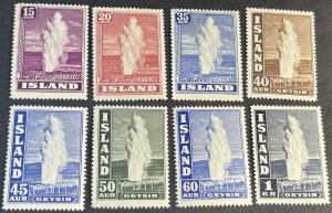 ICELAND # 203-208B-MINT/ NEVER HINGED & MINT/HINGED---COMPLETE SET---1938-47