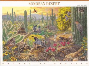 US Stamp - 1999 Sonoran Desert - 10 Stamp Sheet - Scott #3293