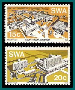 SWA/Namibia 1976 Buildings, MNH  394-395,SG293-SG294