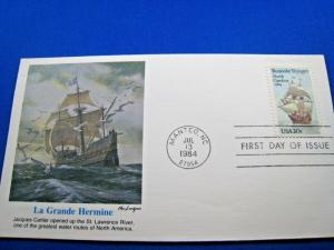 U.S. FIRST DAY COVER SETS - LOT of 6 -1984 -  ROANOKE VOYAGES  (FDC-18x)