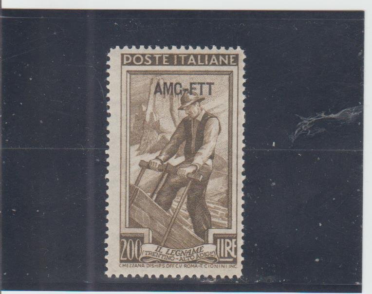 Trieste  Scott#  108  MH  (1950 Overprinted)