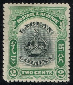 Labuan #100 Crown; Unused