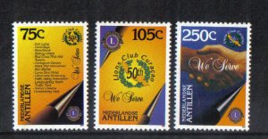 Netherlands Antilles  #757-759  MNH   1996   Lions club