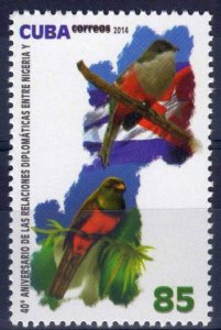 Cuba Sc# 5529  DIPLOMATIC RELATIONSHIP WITH NIGERIA  2014  MNH mint