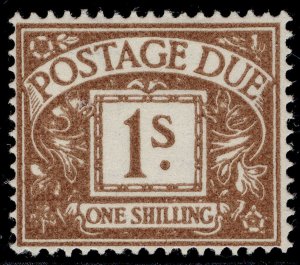 GB QEII SG D53, 1s ochre, LH MINT. Cat £65.