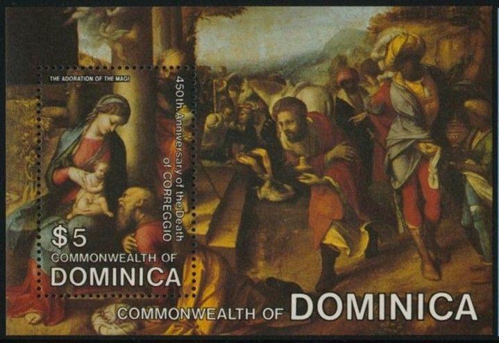 Dominica 862 MNH Art, Adoration of the Magi