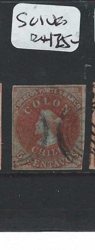 CHILE (P2006B) COLUMBUS 5C  SC1   VFU  STAMP 6/4